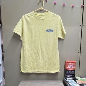 Ford Men's Light Yellow Short Sleeve Tee
